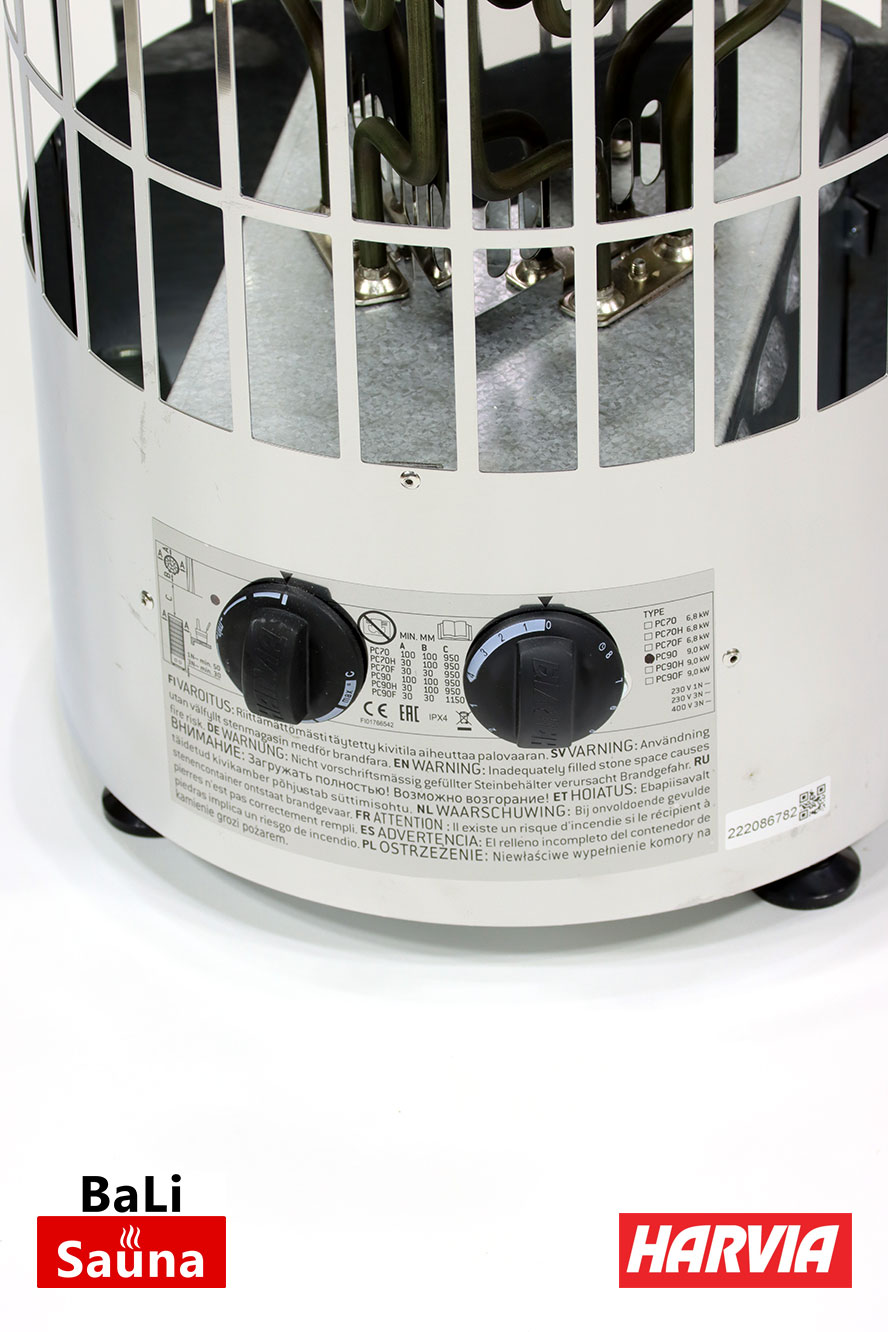 Качественные стройматериалы в городе Модиин-Маккабим-Реут ► BaLI סאונה יוקרתית לבית ולחצר Pc90 תנור לסאונה יבשה HARVIA 9KW - פינלנד