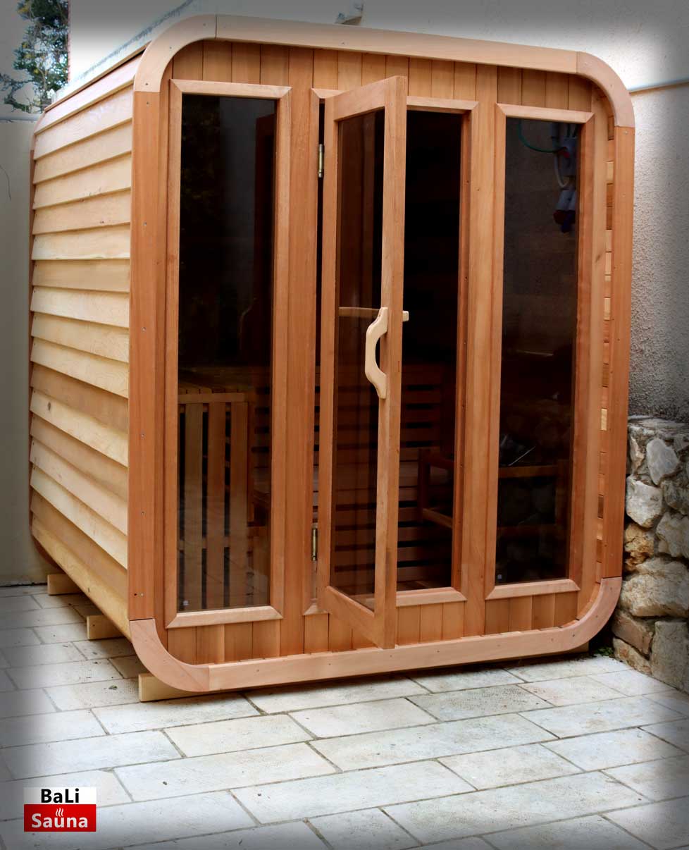 электрокаменка ► BaLI סאונה יוקרתית לבית ולחצר OUTDOOR LUNA SAUNA
