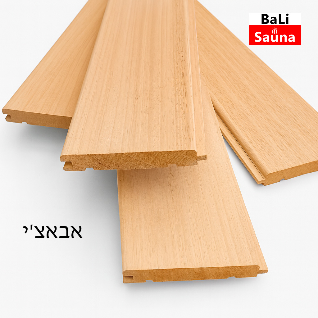 עץ אבאצ'י לקירות סאונה