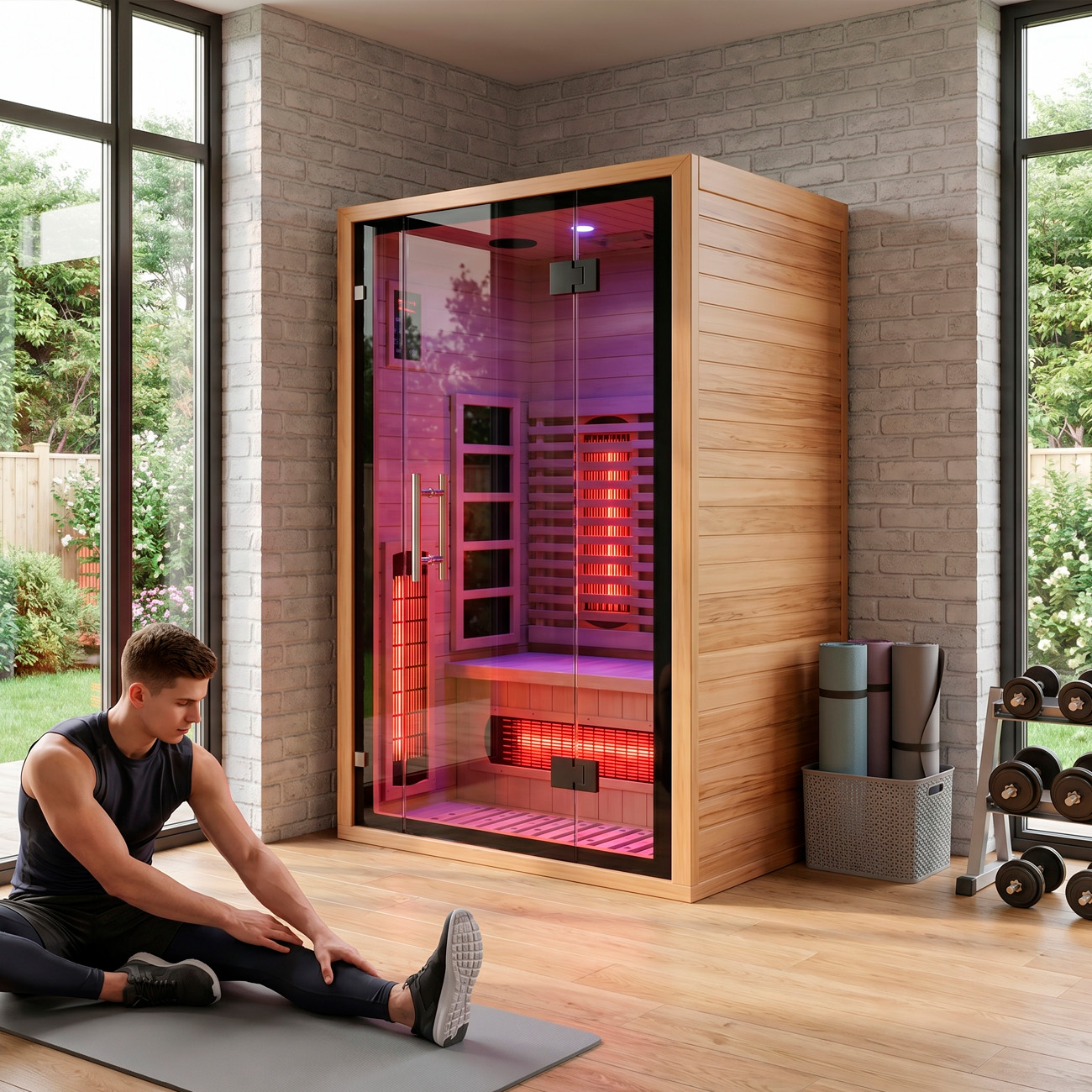 סאונה עם קרינת אינפרא