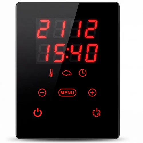 בקר דיגיטלי לסאונה 24kW עם מסך מגע