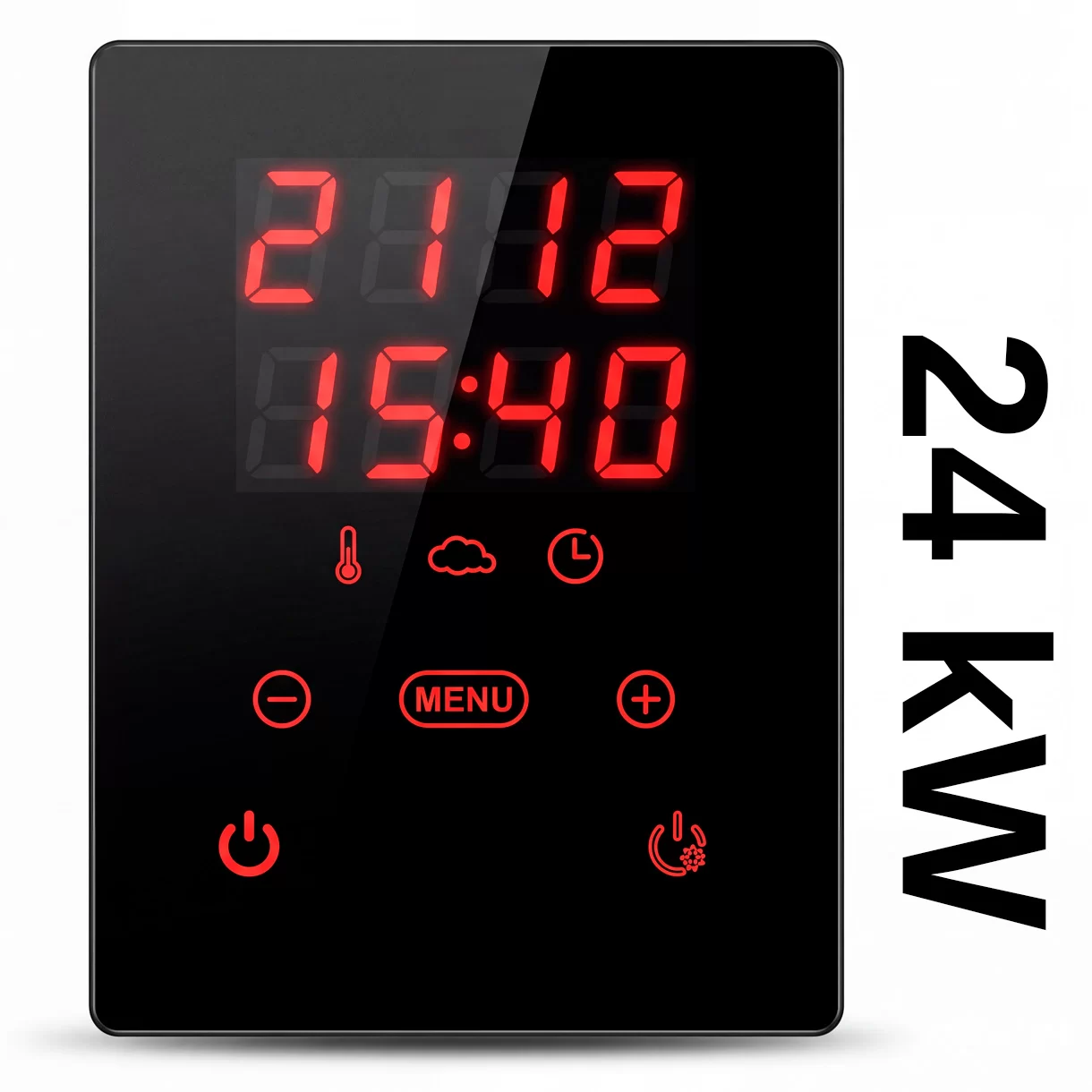 מבנה פנימי של יחידת הבקרה לסאונה 24kW