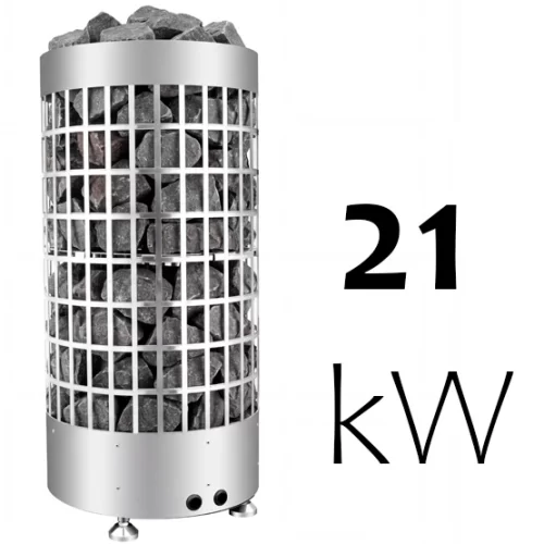 תנור סאונה עגול 21 קילוואט HXY-210B עם רשת נירוסטה