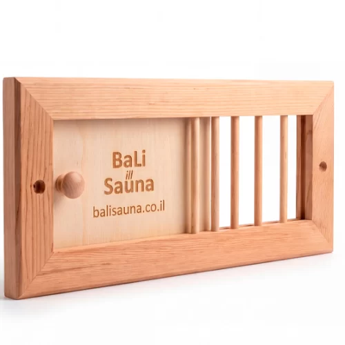 פתח אוורור מתכוונן לסאונה מעץ ארז קנדי אדום – Bali Sauna