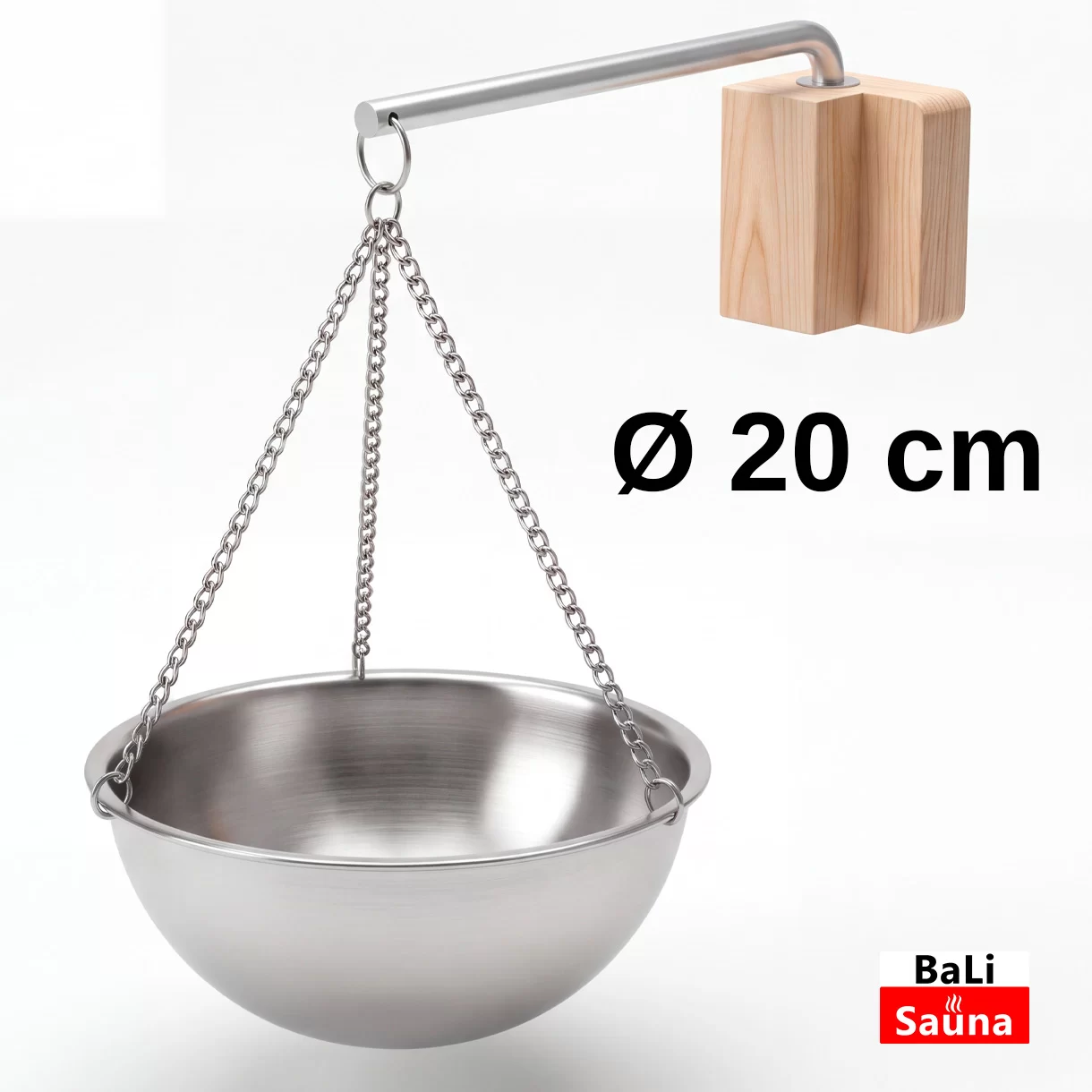 מתקן ארומתרפיה תלוי לסאונה – קערת שמנים גדולה 20 ס"מ